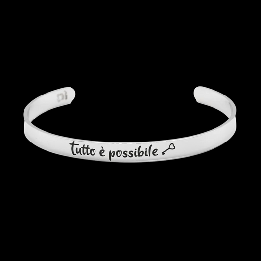 Bracciale rigido “Tutto è possibile”