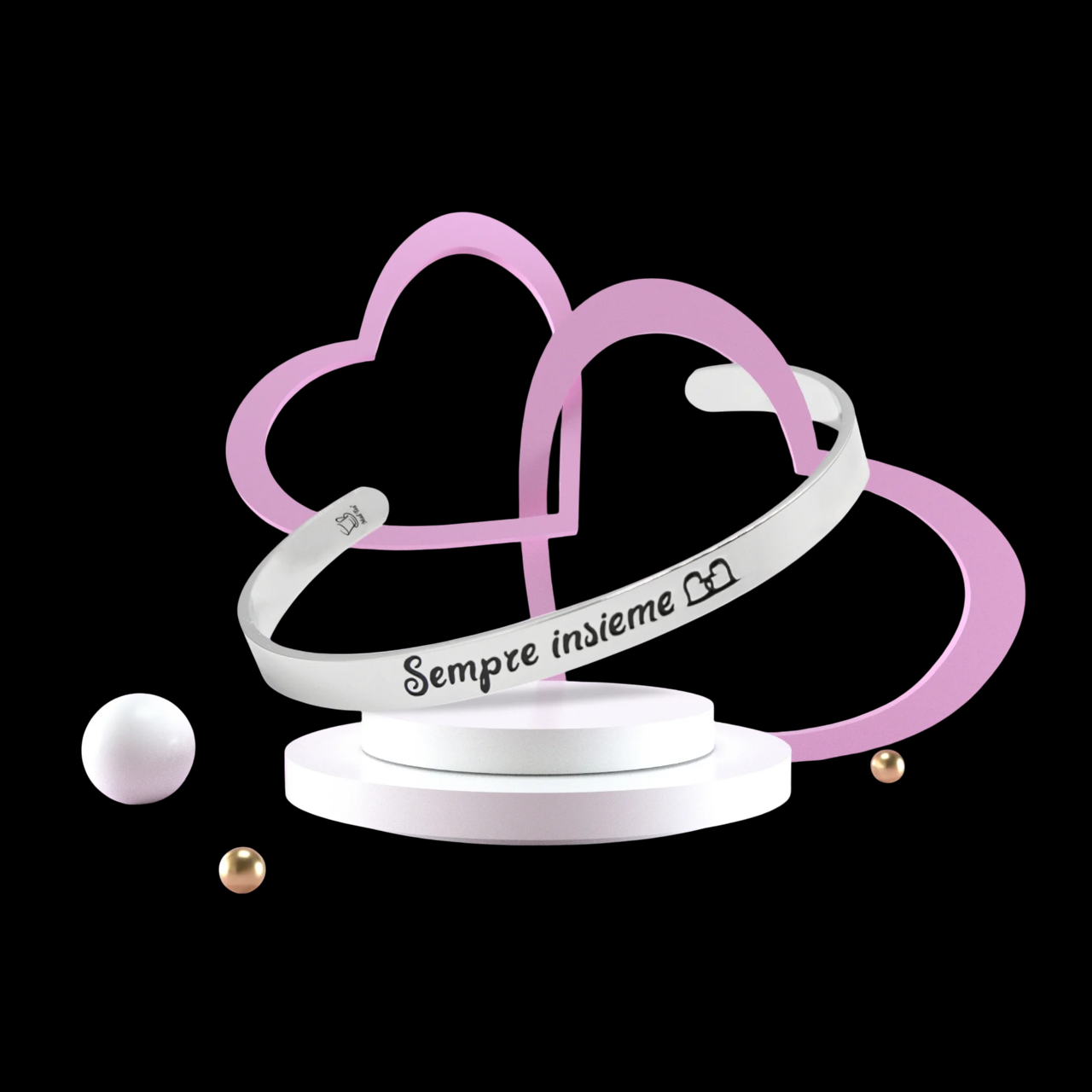 Bracciale rigido “Sempre insieme”