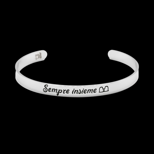 Bracciale rigido “Sempre insieme”