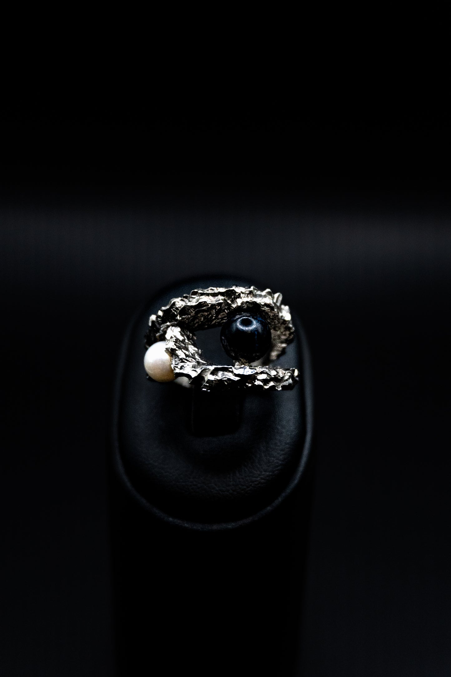 Anello Artigianale in Argento "Linea Frammenti di Luna"