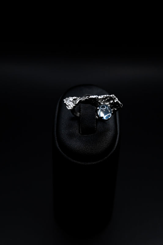 Anello Artigianale in Argento " Frammenti di Luna"