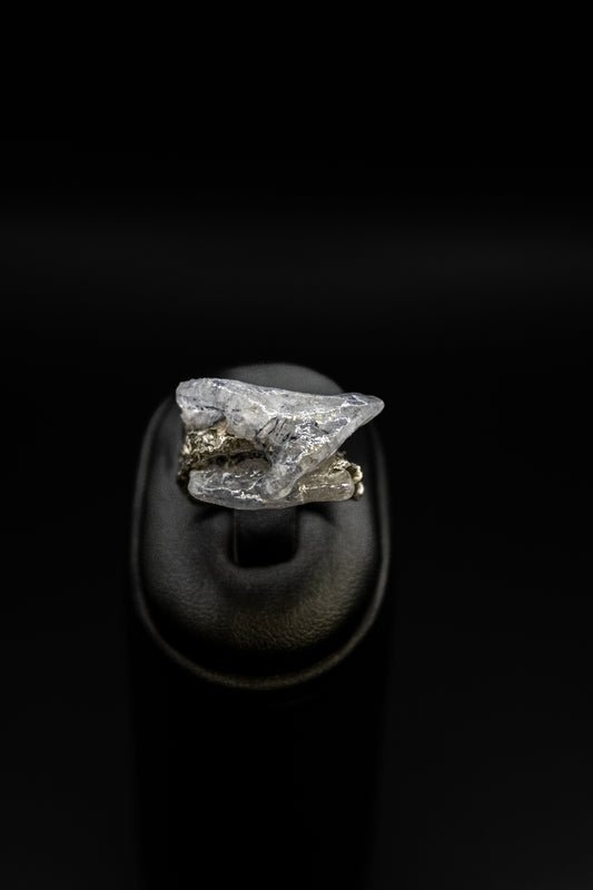 Anello Argento e resina linea "Frammenti di Luna"