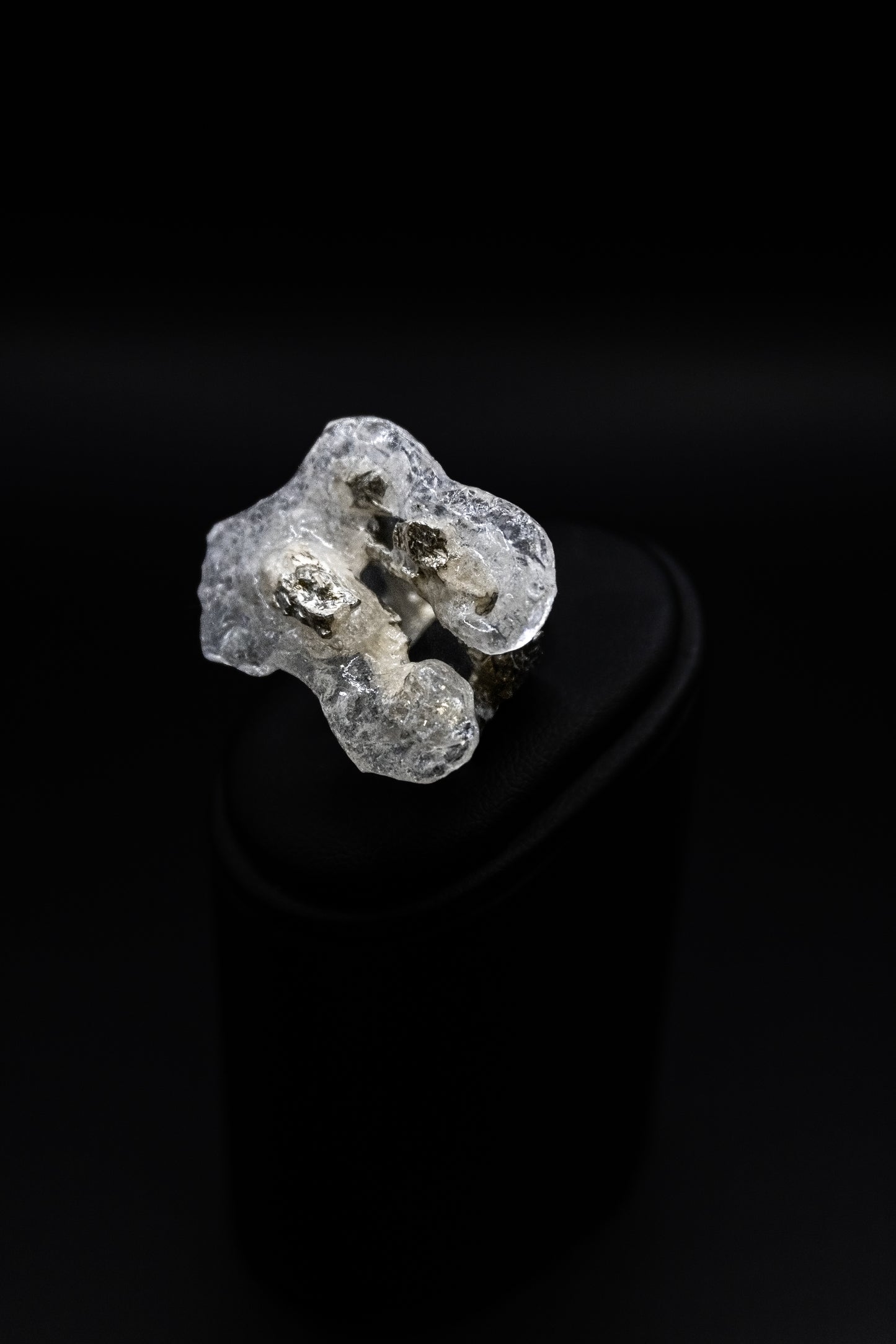 Anello Argento e resina linea "Frammenti di Luna