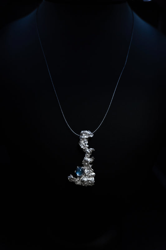 Collana e ciondolo Argento linea "Frammenti di Luna"