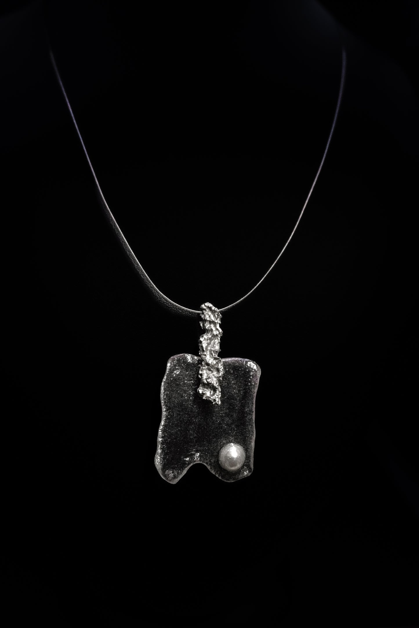Collana con ciondolo Argento "Linea Frammenti di Luna"
