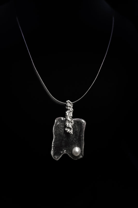 Collana con ciondolo Argento  "Linea Frammenti di Luna"