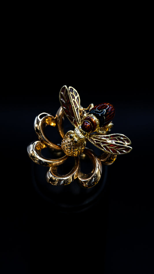 Anello Artigianale in oro 18 k .ti
