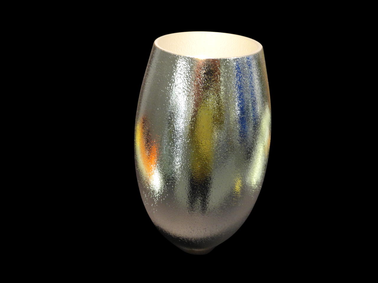 Vaso vetro e argento