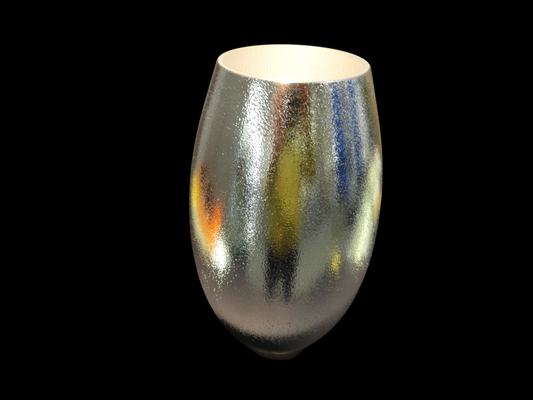 Vaso  vetro e argento