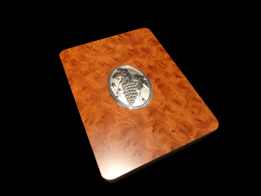 Cofanetto legno e argento