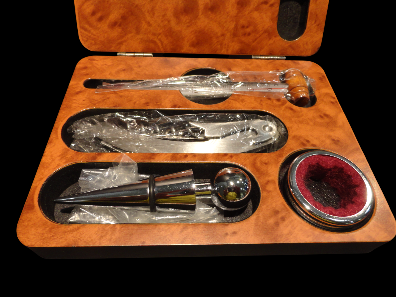 Cofanetto legno e argento