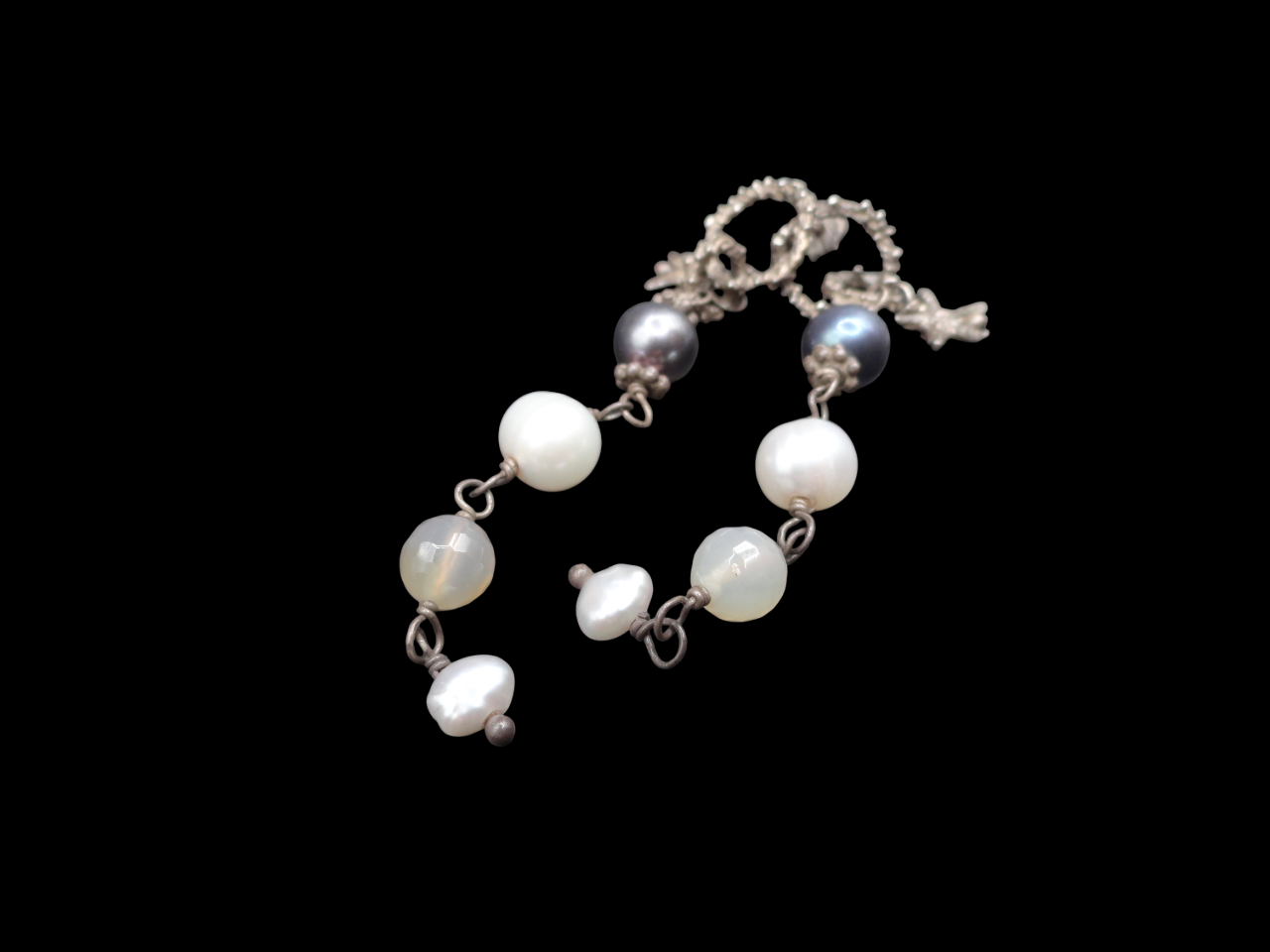 Orecchini stella in argento e pietre