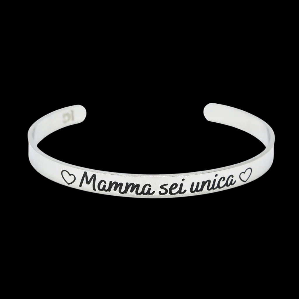 Bracciale rigido “Mamma sei unica”