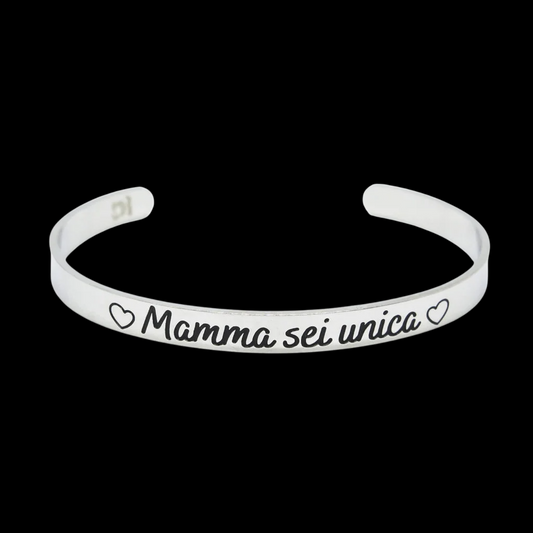 Bracciale rigido “Mamma sei unica”
