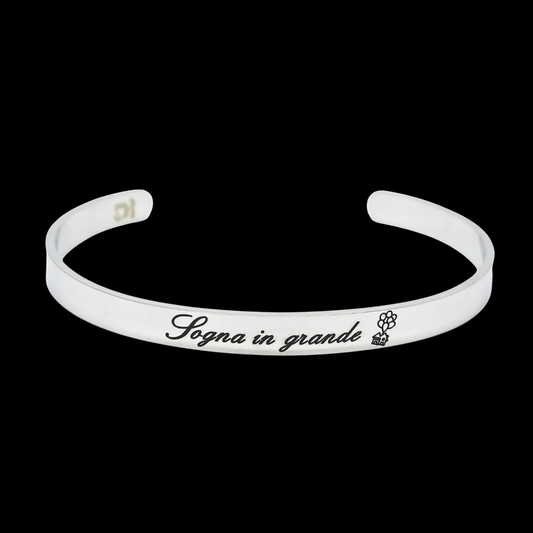 Bracciale rigido “Sogna in grande”