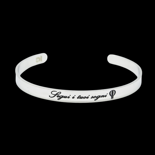 Bracciale rigido “Segui i tuoi sogni”