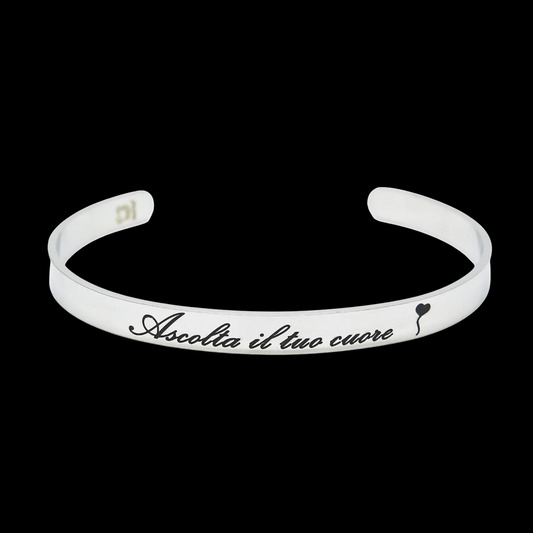 Bracciale rigido “Ascolta il tuo cuore”
