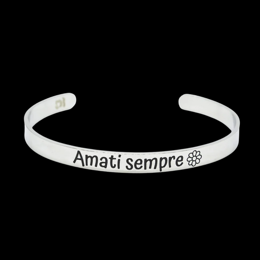 Bracciale rigido “Amati sempre”