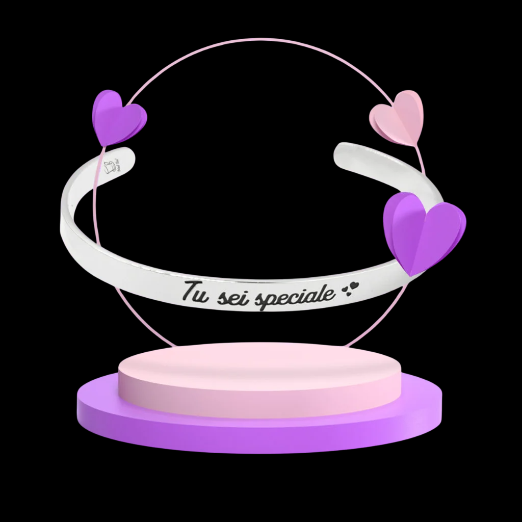 Bracciale rigido “Tu sei speciale”