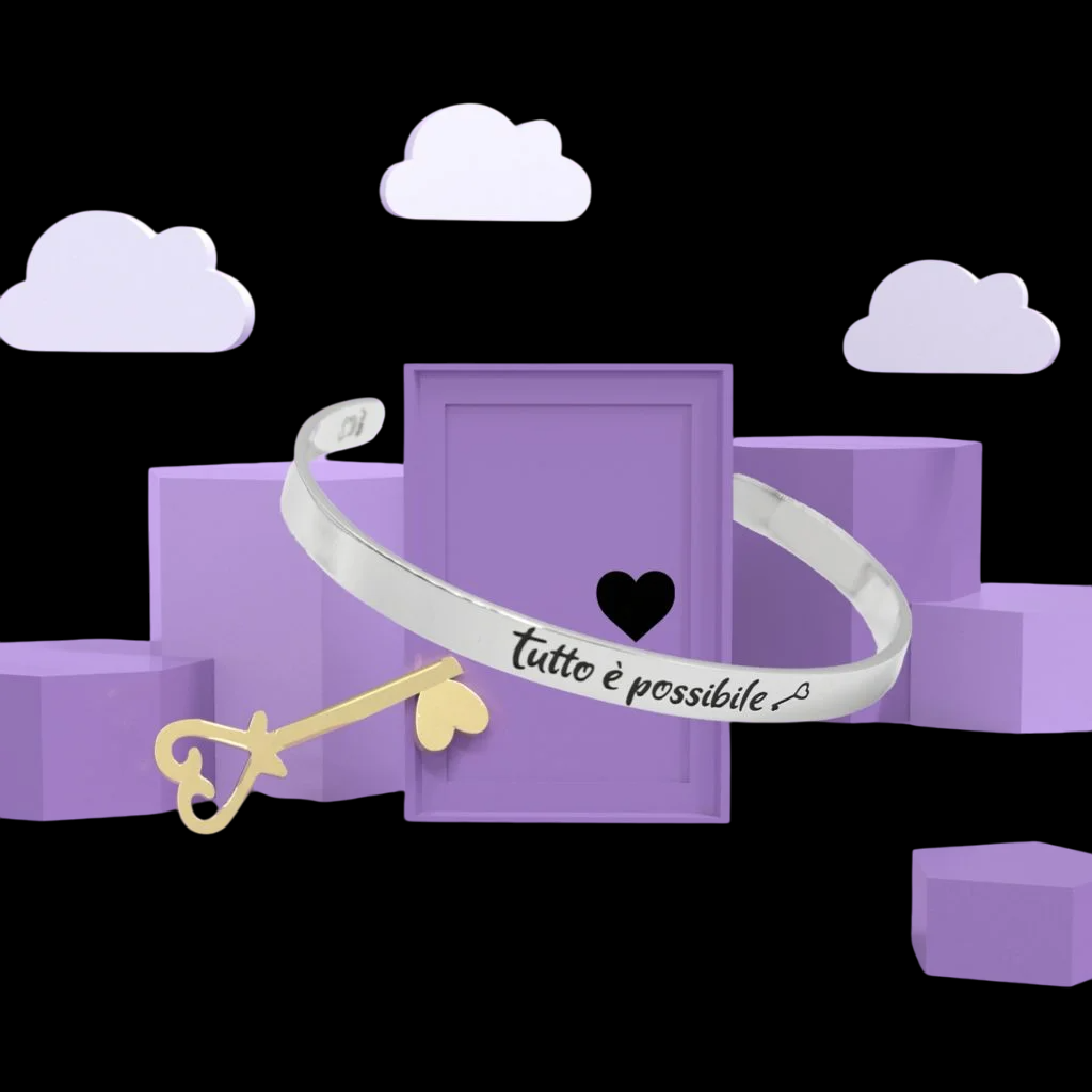 Bracciale rigido “Tutto è possibile”
