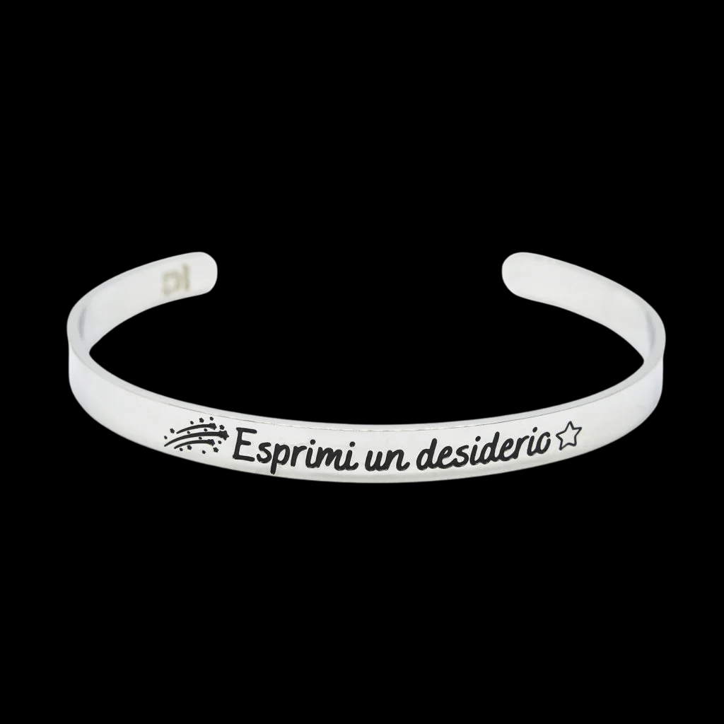 Bracciale rigido “Esprimi un desiderio”